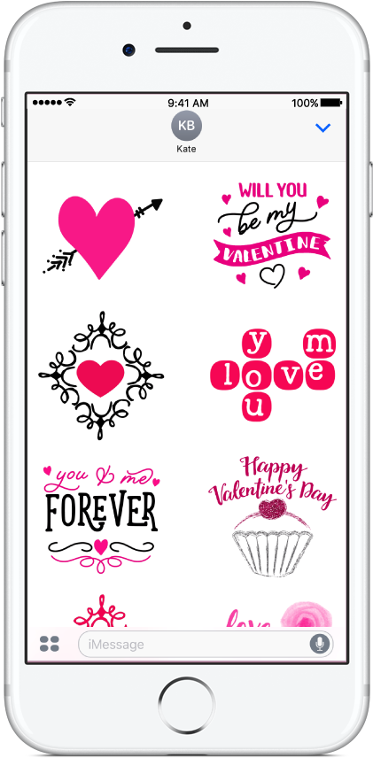 Romance And Valentines Sticker Pack Available On The - Heart Clipart (440x875), Png Download