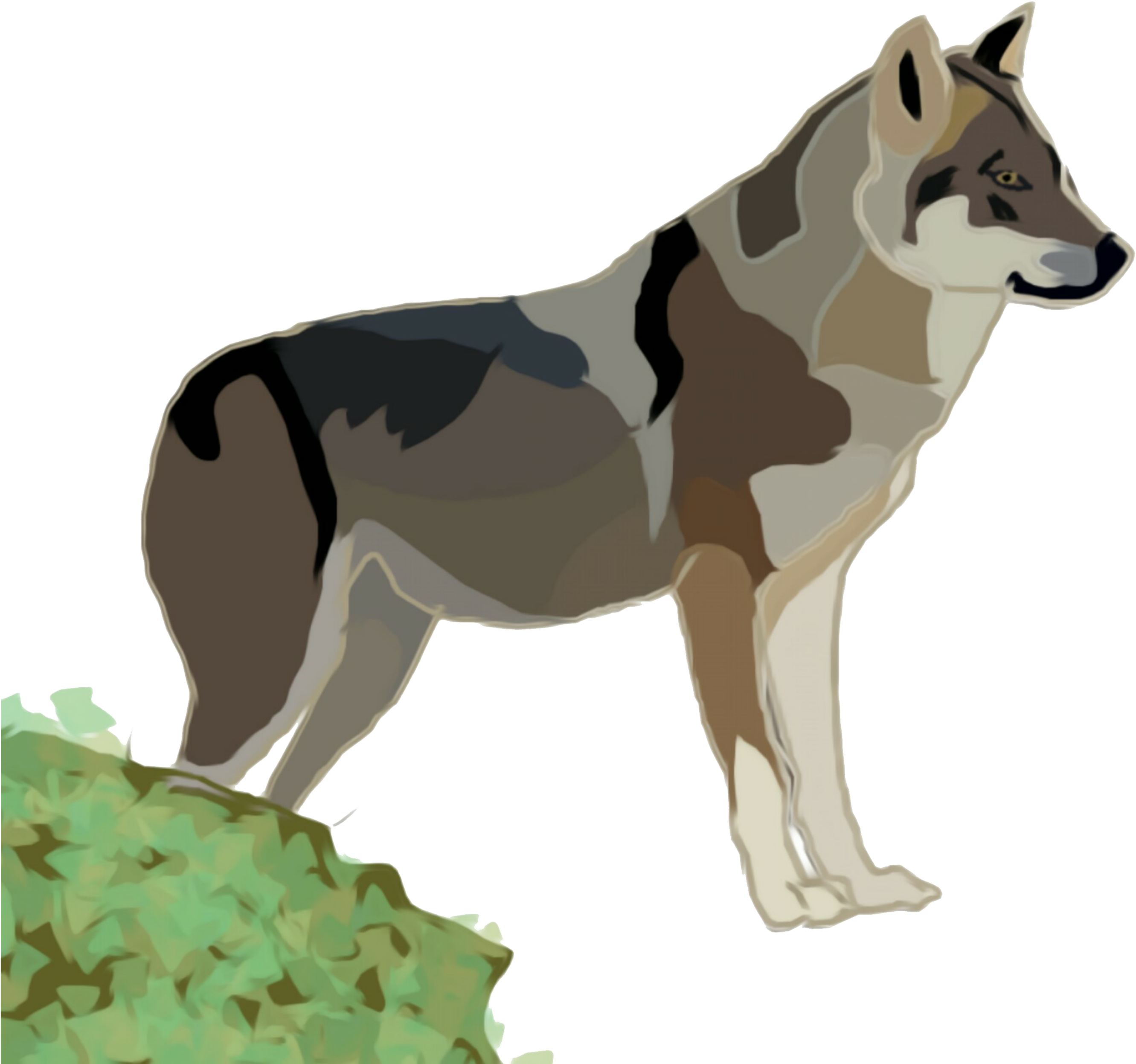 Wolf Design - Dog Yawns Clipart (2830x2830), Png Download