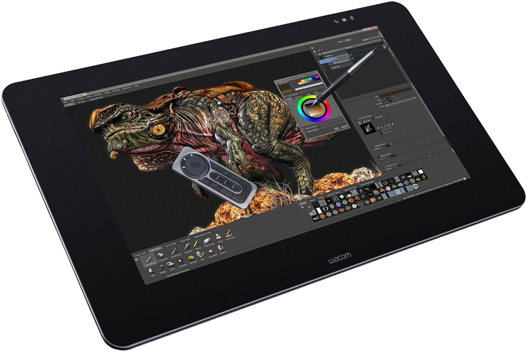 Wacom Cintiq 27qhd - Wacom 27 Qhd Touch Clipart (800x548), Png Download