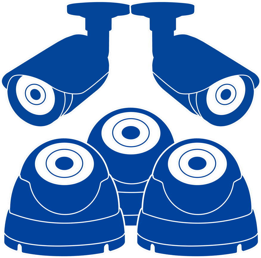 Hd Security Camera Icon - Security Camera System Icon Clipart (876x866), Png Download