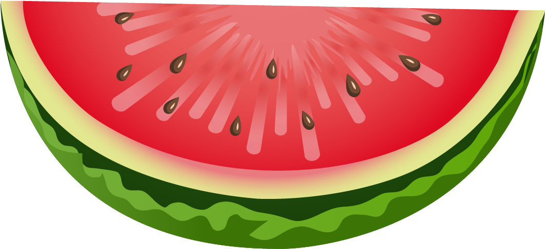 Image - Sliced Watermelon Clip Art - Png Download (1062x590), Png Download