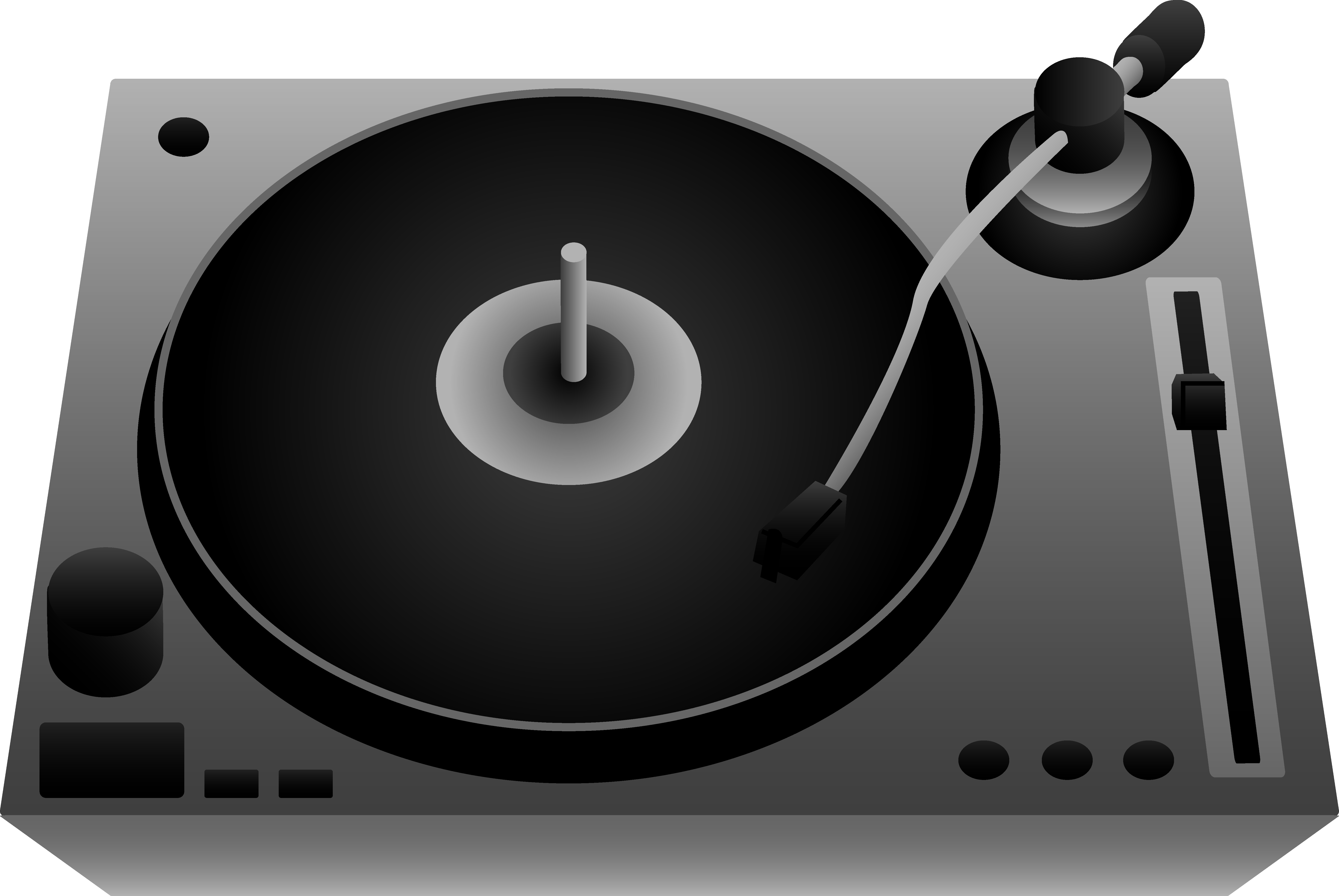 Dj Table Clipart Png - Transparent Dj Turntable Clipart (6241x4177), Png Download