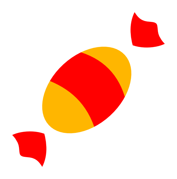 Small - Cartoon Piece Of Candy Clipart (594x598), Png Download