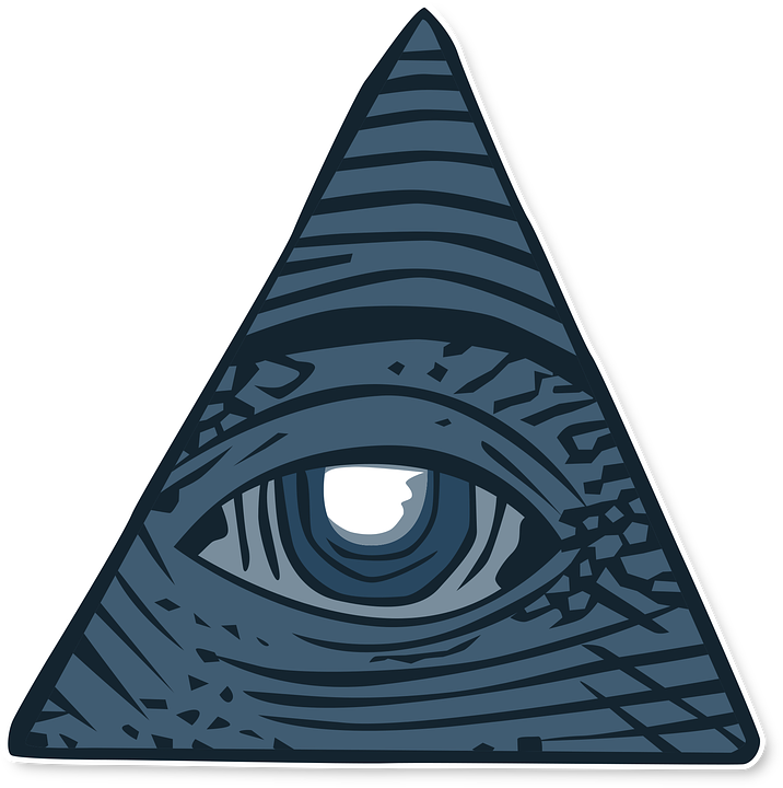Triangle Illuminati Png - Illuminati Pyramid Transparent Clipart (716x720), Png Download