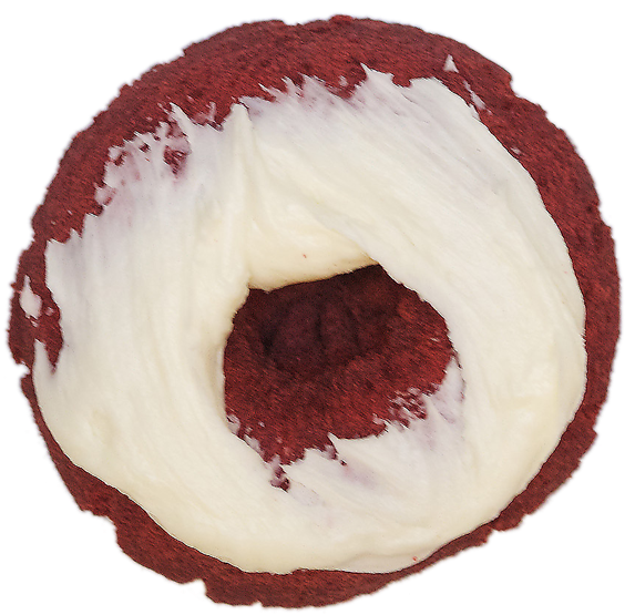 Red Velvet Donut - Red Velvet Donut Png Clipart (600x600), Png Download