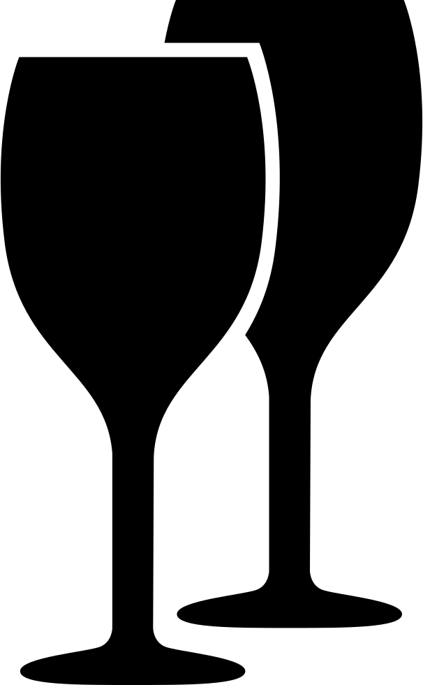 Wine Glasses Black Couple Comments - Wine Glass Png Clipart Transparent Png (606x980), Png Download