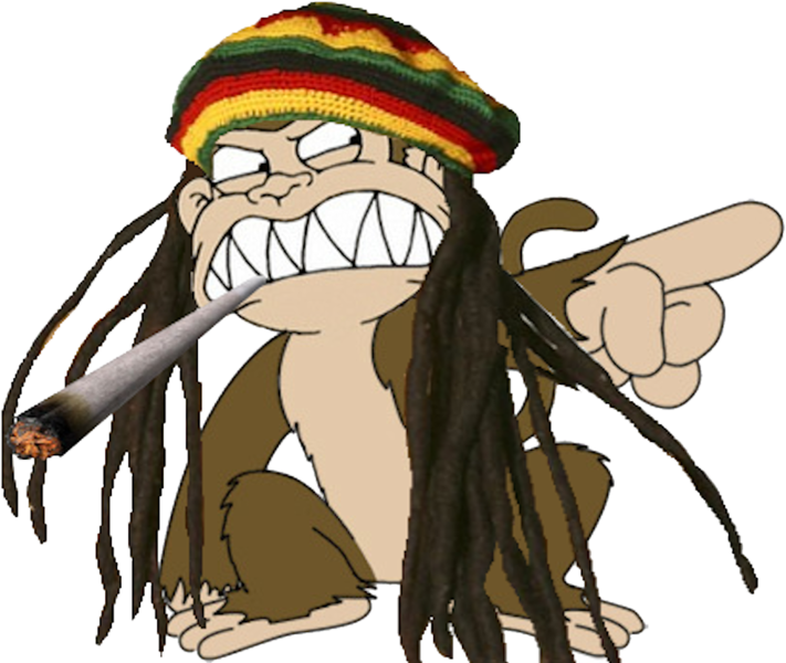 Stoned Monkey - Family Guy Evil Monkey Clipart (711x600), Png Download