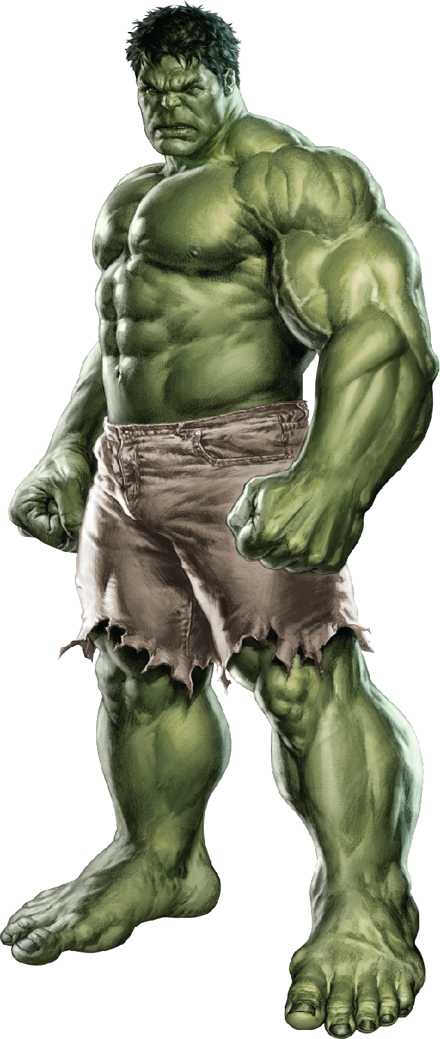 Hulk Png Download Image - Hulk Superhero Clipart (635x1500), Png Download