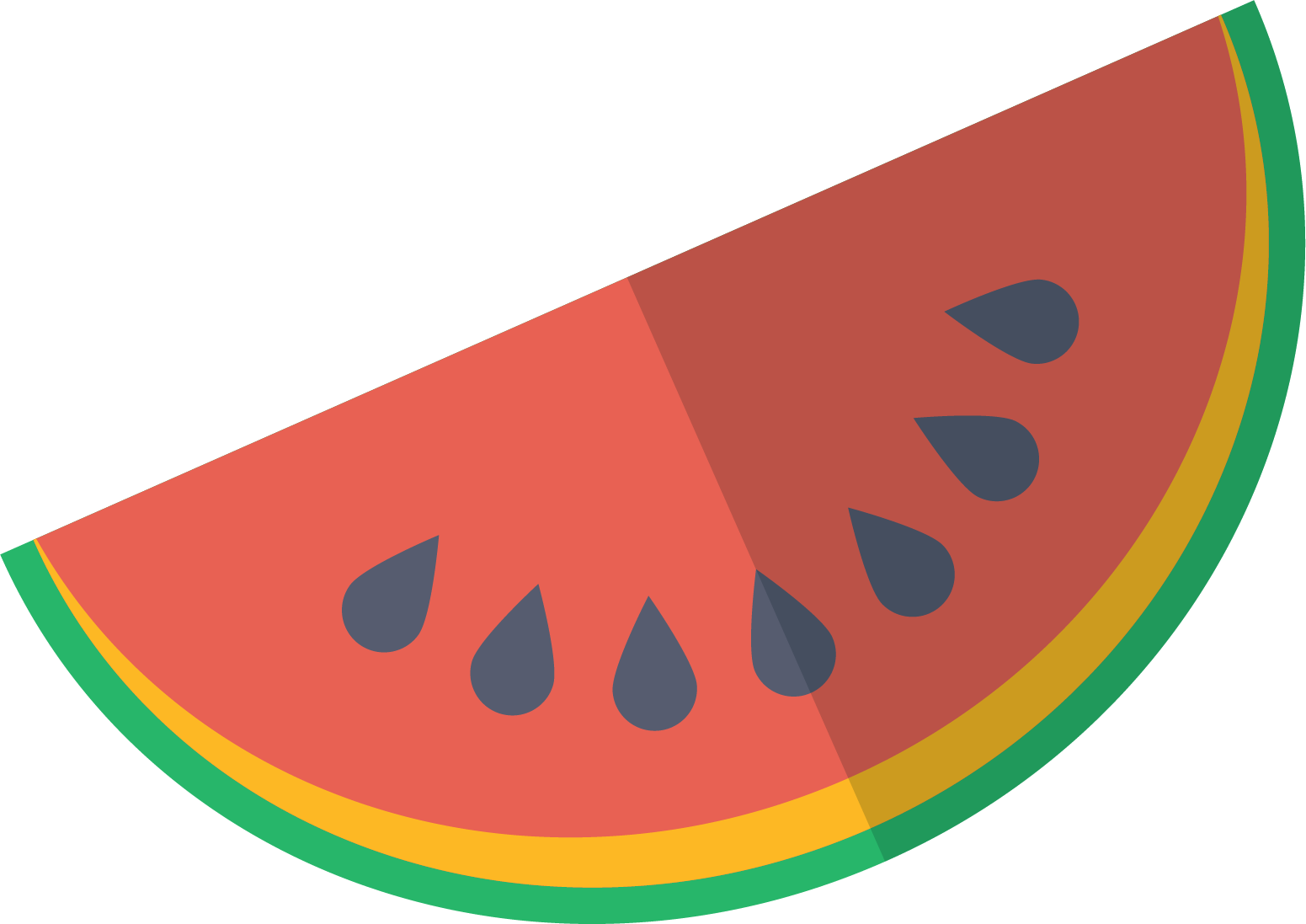 Watermelon Clipart (1551x1097), Png Download