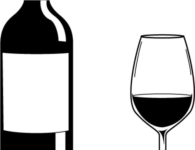 16 Boose Clipart Wine Glass Outline Free Clip Art Stock - Wine Drink Bottle Clipart - Png Download (640x480), Png Download