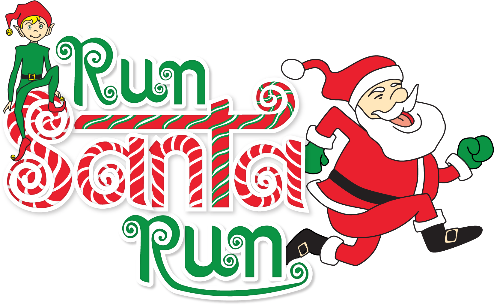 Run Santa Png Santa Run Clipart Large Size Png Image PikPng