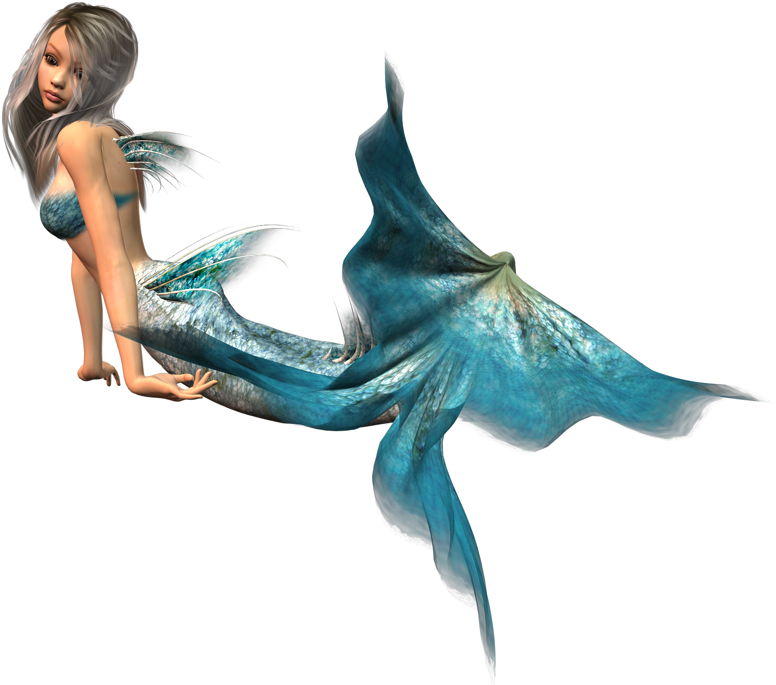Mermaid Png Clipart - Sirena De Mar Png Transparent Png (2000x1500), Png Download