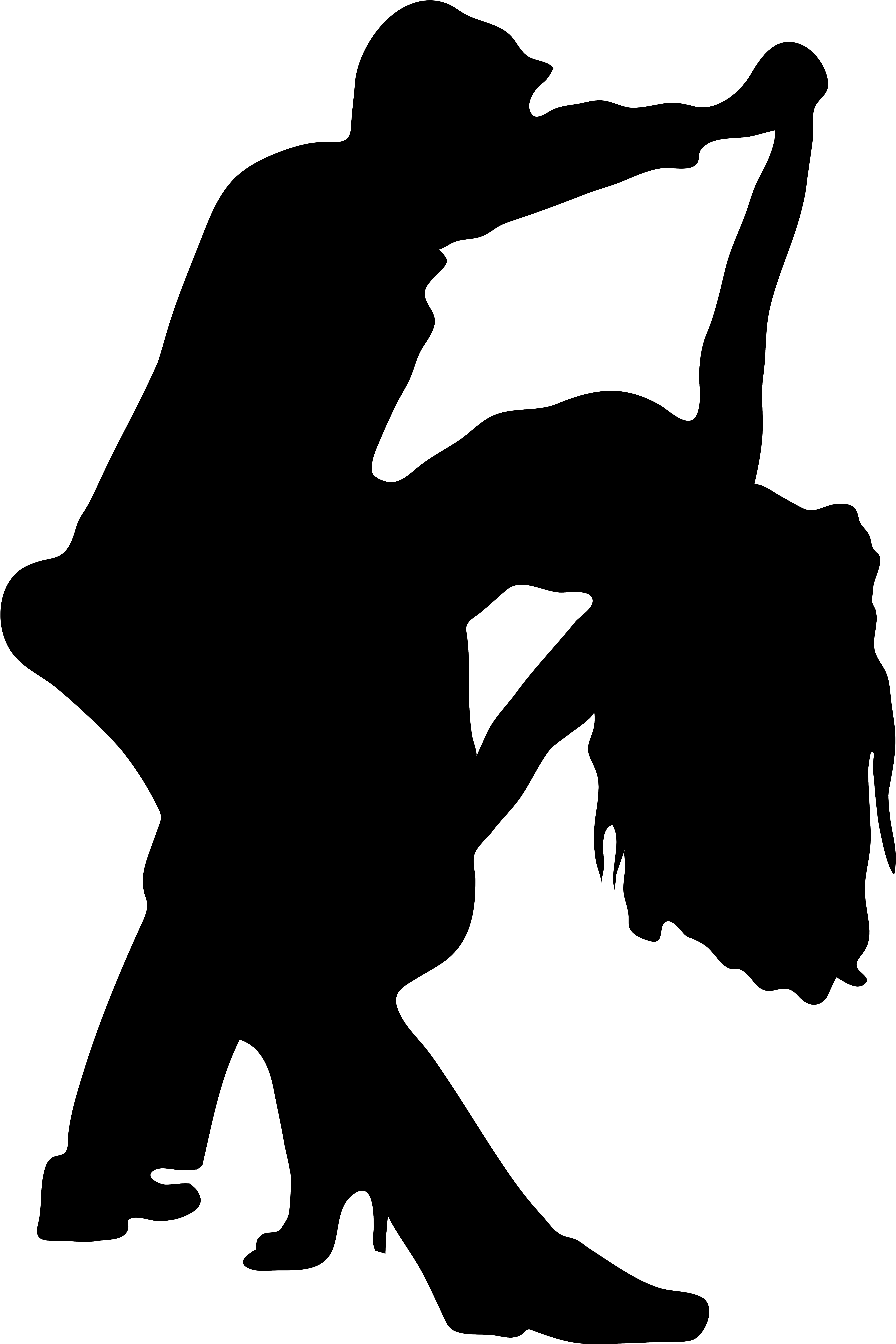 Dance Silhouette Png - Dancers Silhouette Png Clipart (5490x8000), Png Download