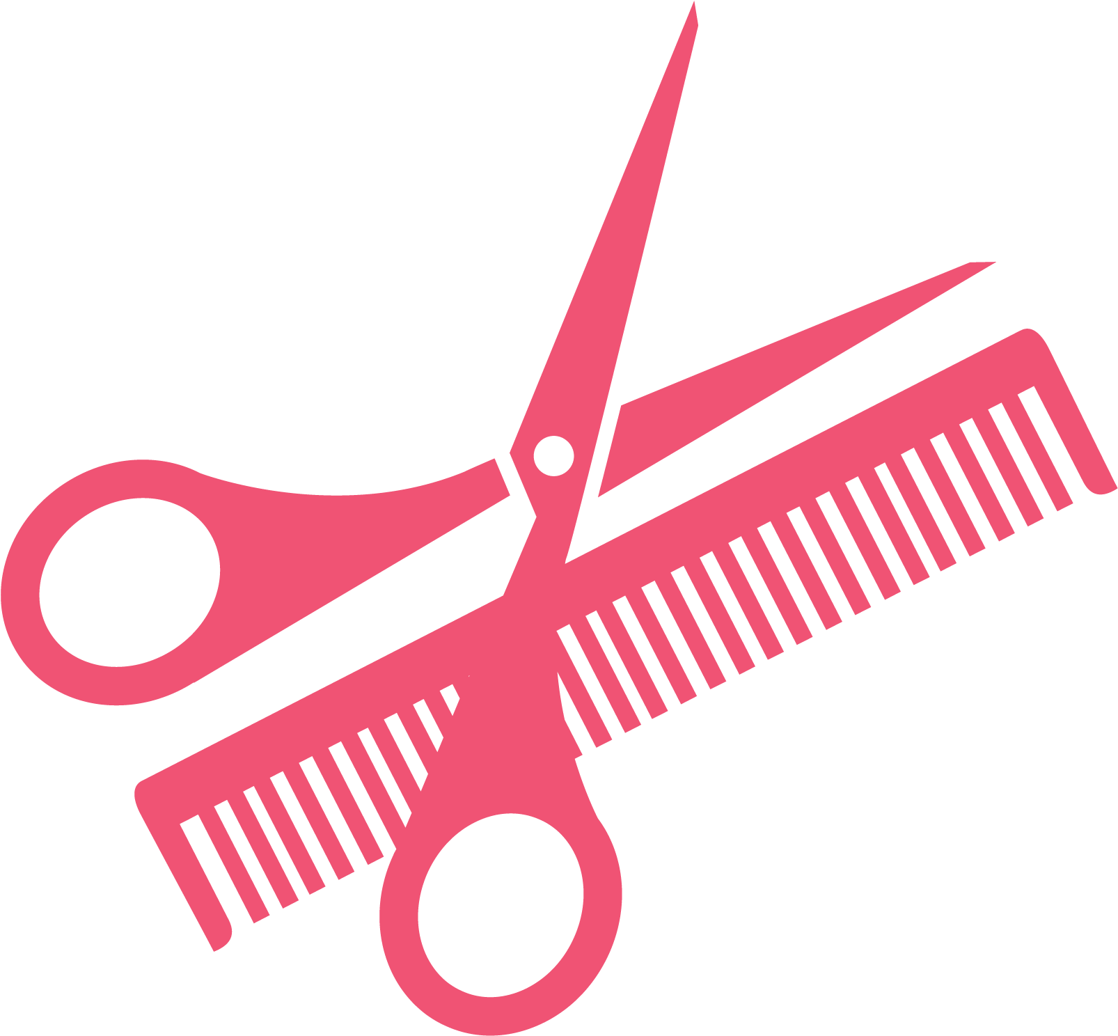 Comb Scissors Clip Art Hairdressing Transprent Png - Hair Salon Scissors And Comb Transparent Png (1667x1667), Png Download