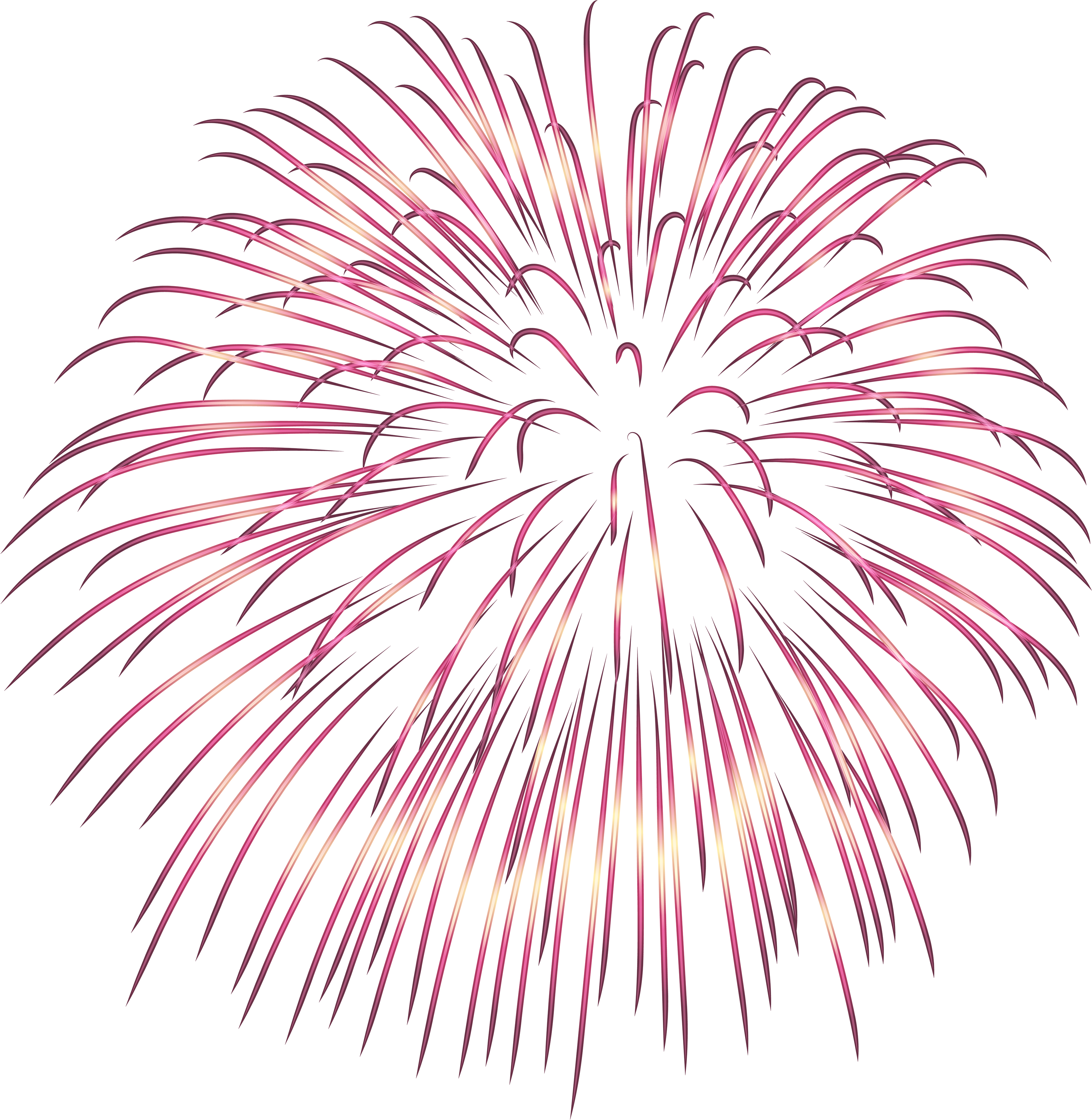 Firework Purple Transparent Png Image - Transparent Clip Art Free Fireworks (3901x4000), Png Download