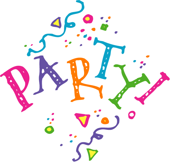 Party Png Clipart - Free Clip Art Party Transparent Png (600x569), Png Download