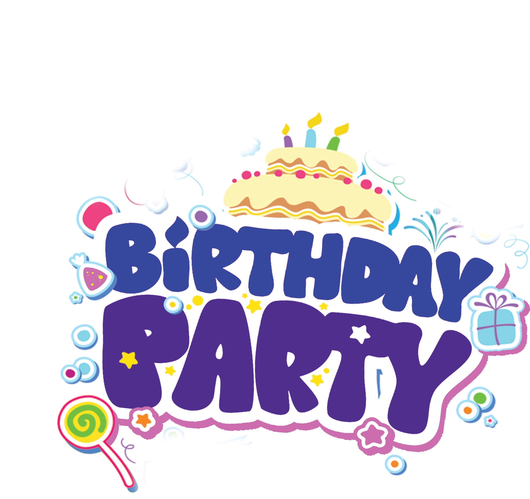 Birthday Party Png - Birthday Party Logo Png Clipart (2286x1754), Png Download