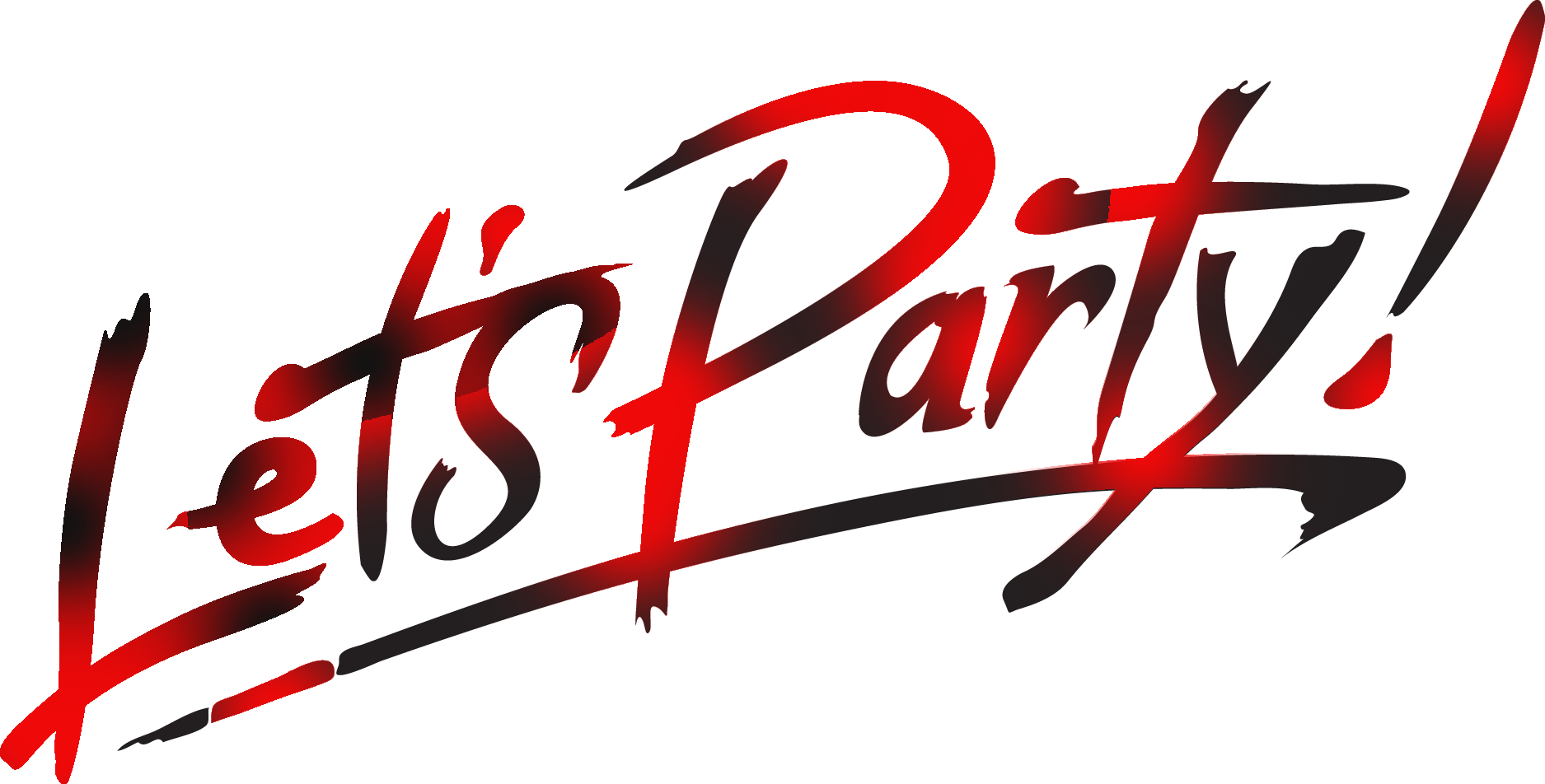 Party Sign Png - Lets Party Png Clipart (1875x952), Png Download