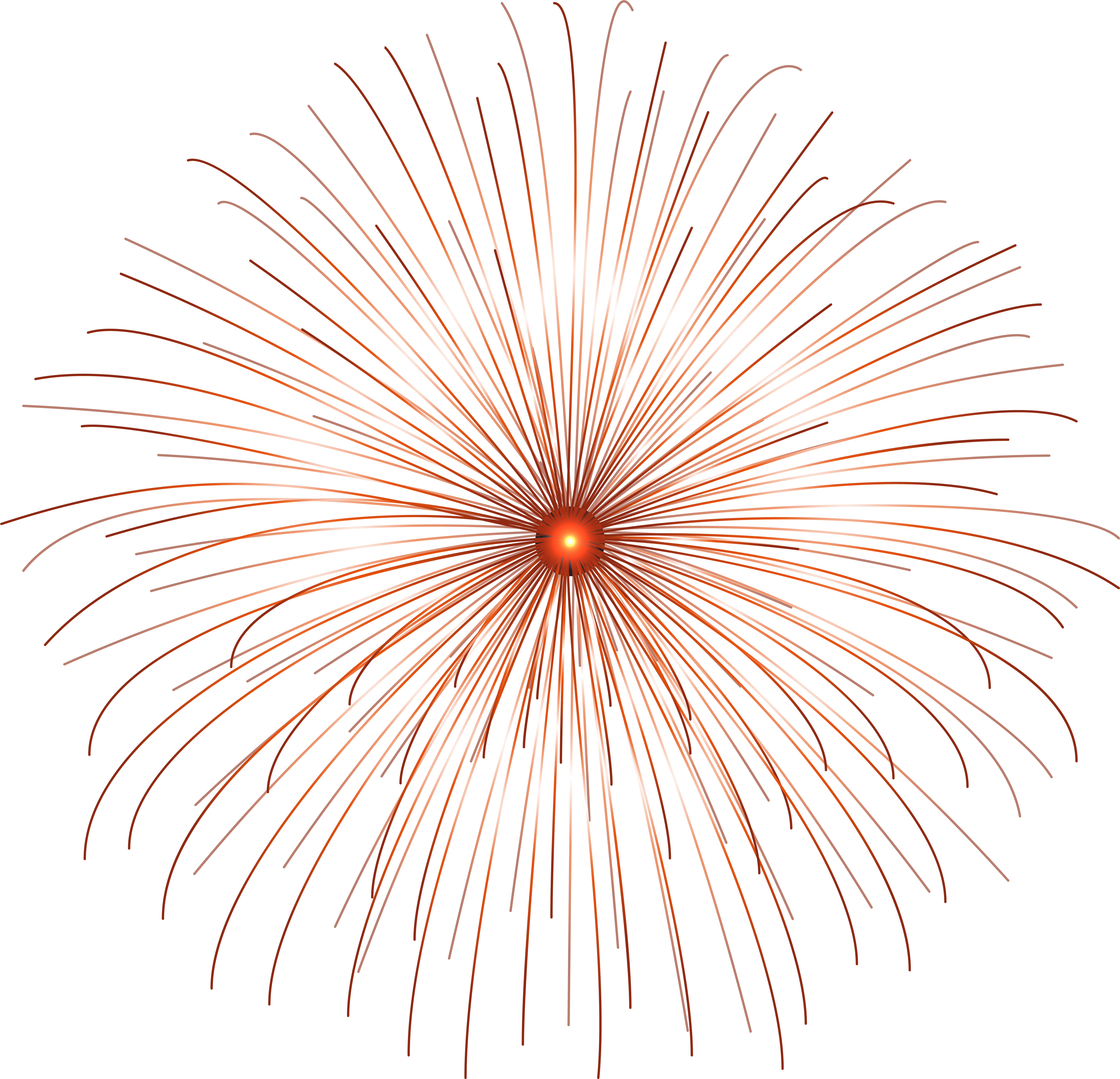 Red Firework Circle Png Clip Art Transparent Png (8000x7710), Png Download