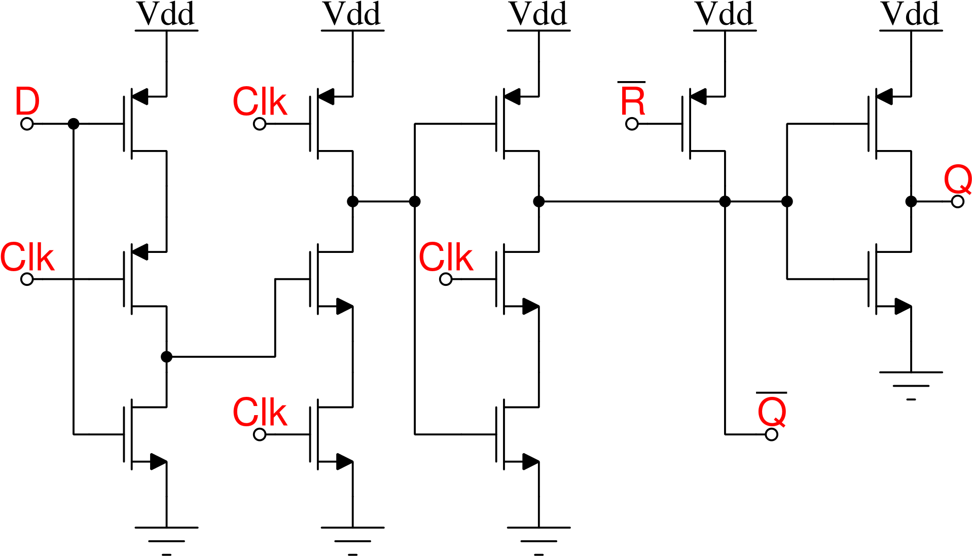 Open - Cmos D Flip Flop With Reset Clipart (2000x1176), Png Download