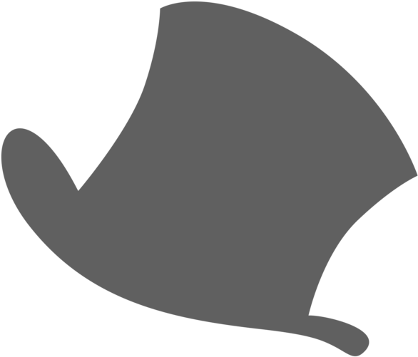 Monocle Top Hat Free Png Image - Top Hat Silhouette Vector Clipart (600x516), Png Download