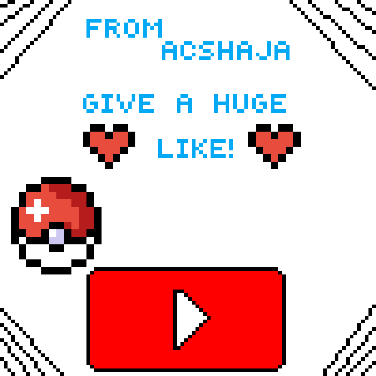 Smash The Like Button - 8 Bit Pixel Art Pokemon Clipart (1200x1200), Png Download