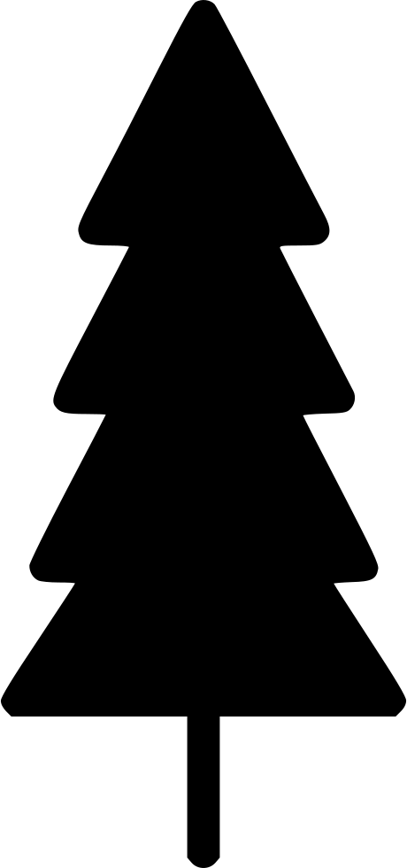 Thin Christmas Pine Tree Comments クリスマス ツリー イラスト 白黒 Clipart Large Size Png Image Pikpng