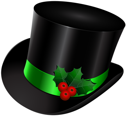 Christmas Top Hat Png Clipart (640x645), Png Download