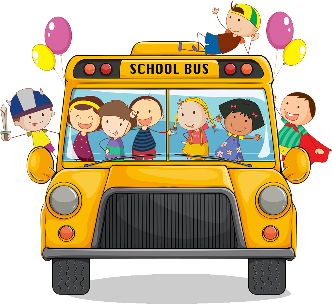 School Png Image - Kids School Bus Clipart (1181x1083), Png Download