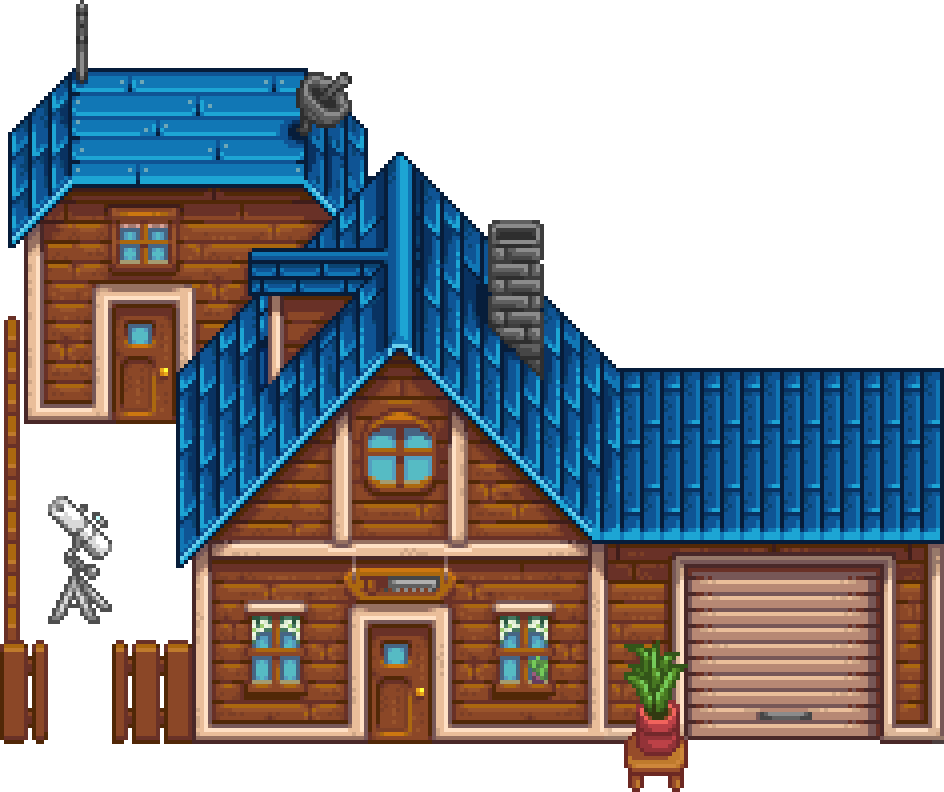 Carpenter's Shop - Stardew Valley Carpenter House Clipart (944x792), Png Download