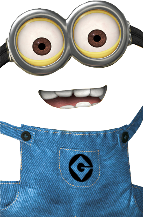 Minion Au Format Png - Minion Printable Template Clipart (543x792), Png Download