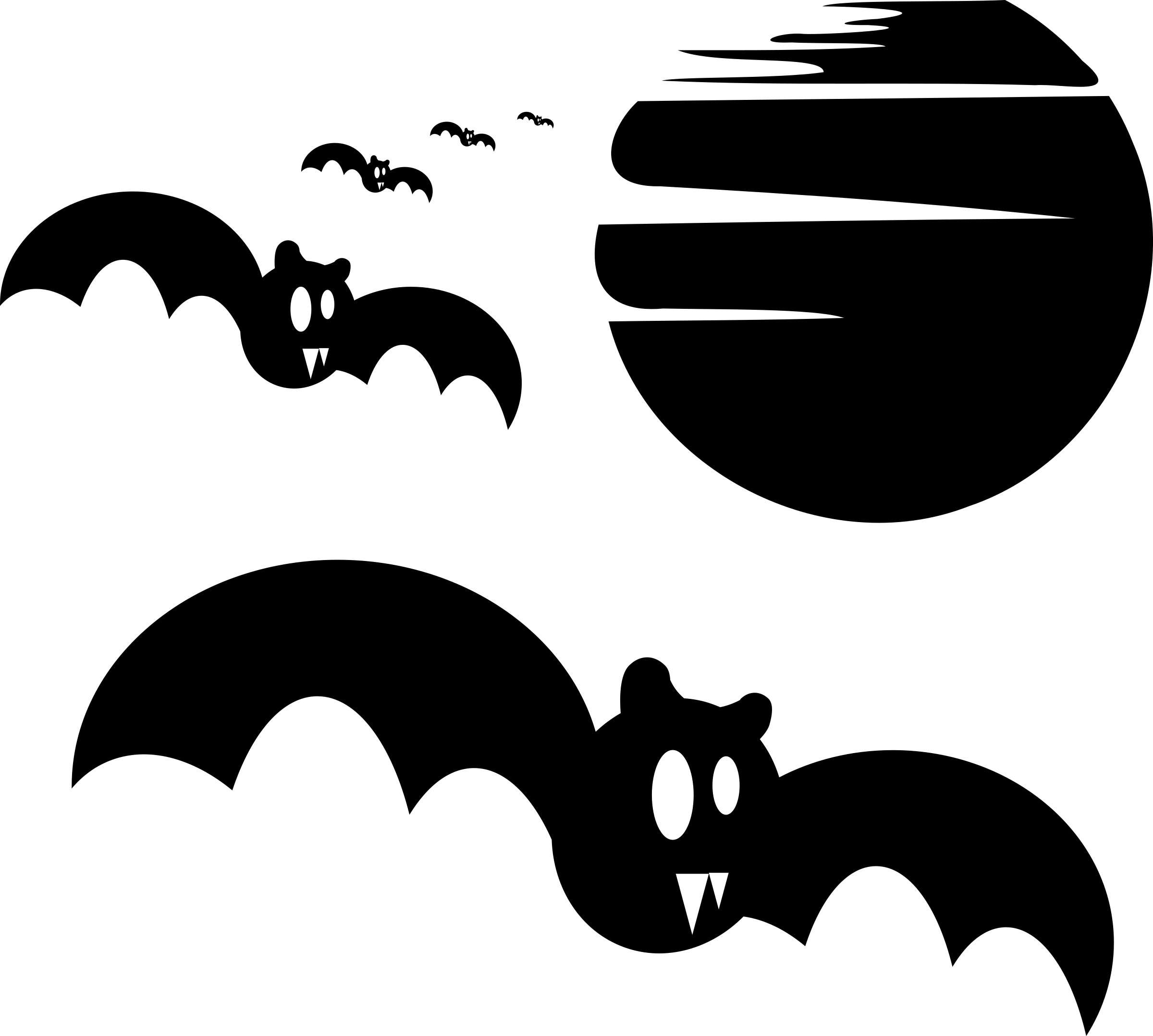 Halloween Bat Png Free Download - Illustration Clipart (2400x2157), Png Download