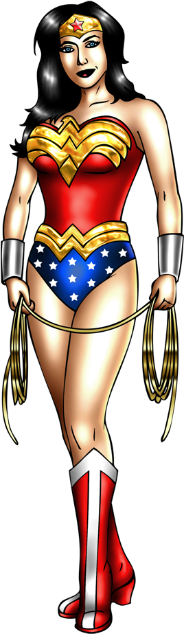Links - Wonder Woman Superhero Png Clipart (375x1050), Png Download