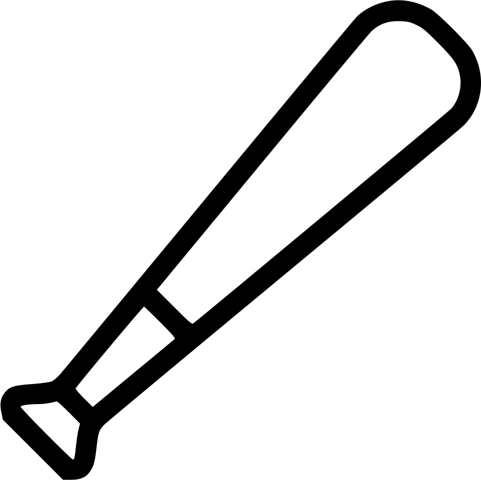 Png File Svg - Baseball Bat Png Free Clipart (981x980), Png Download