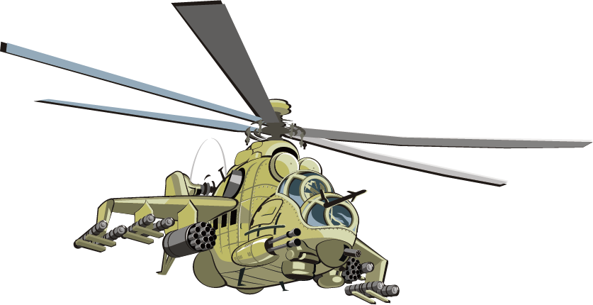 837 X 430 6 - Helicopter Cartoon Clipart (837x430), Png Download