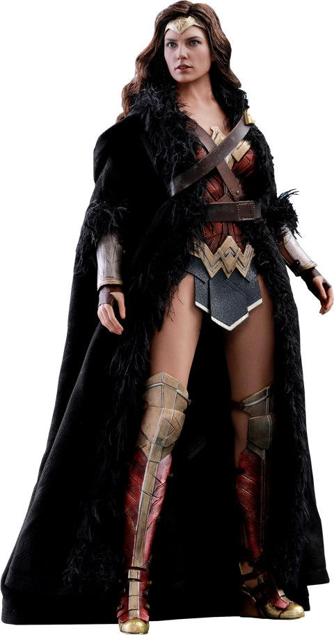 Hot Toys Wonder Woman Justice League Deluxe Clipart (480x913), Png Download