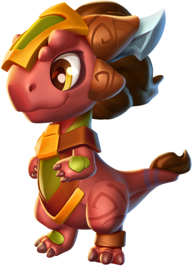 Amazon Dragon Baby - Cartoon Clipart (676x935), Png Download
