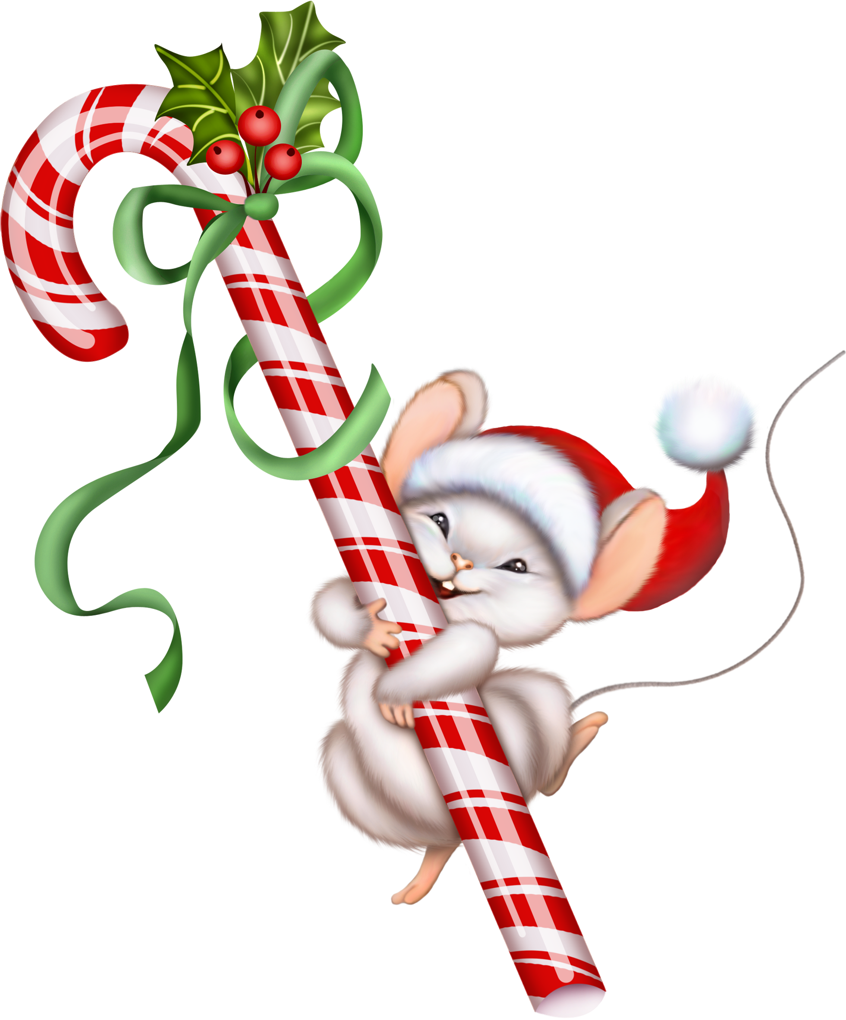 Picture Royalty Free Christmas Candy And Mouse Png - Clip Art Free Christmas Transparent Png (1700x2038), Png Download