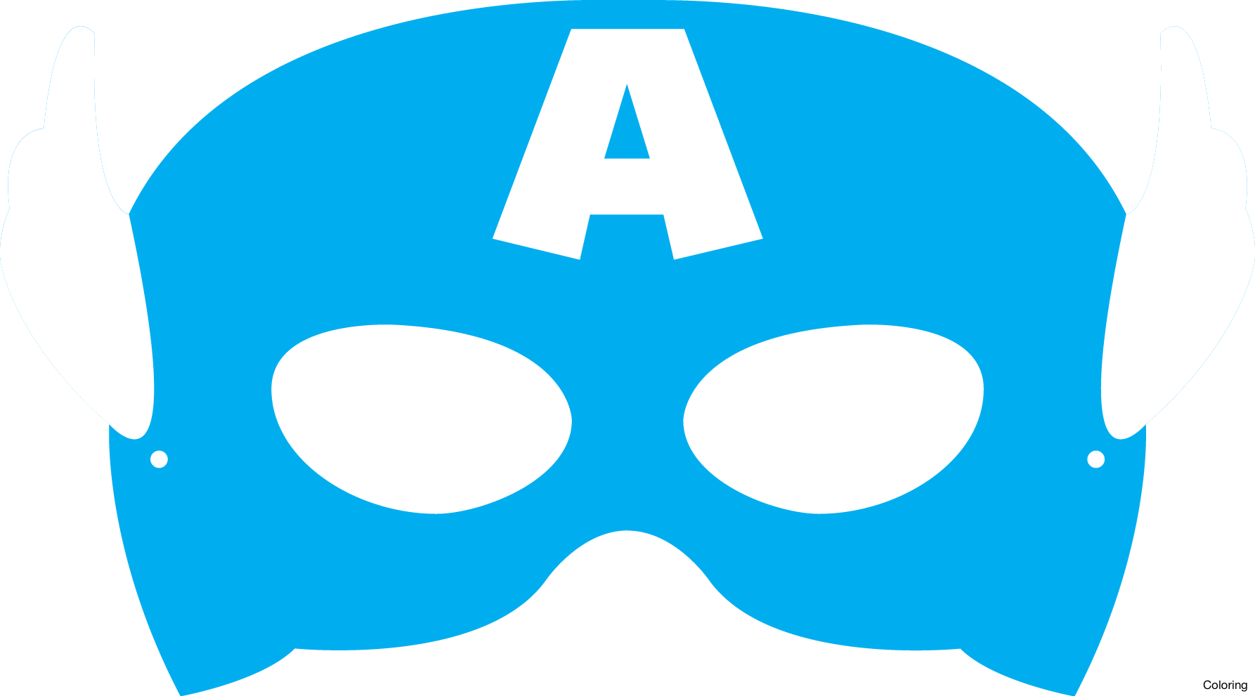 Download Captain America Mask Template Printable Clipart Png Download