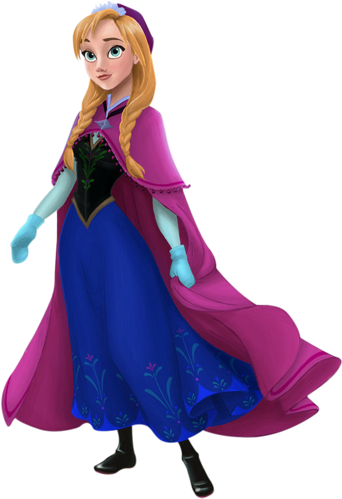 Disney Frozen Anna Transparent Frozen Disney Anna Pictures - Disney Princess Anna Frozen Clipart (712x1024), Png Download