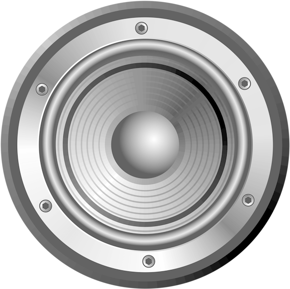 Audio Speaker Png Clip Art - Logo Audio Speaker Png Transparent Png (600x596), Png Download
