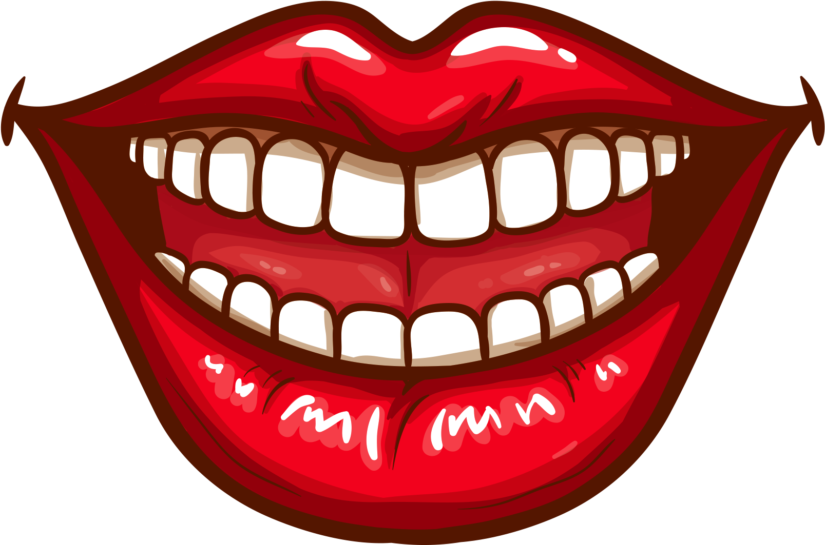 Download - Pop Art Mouth Png Clipart (2048x2048), Png Download