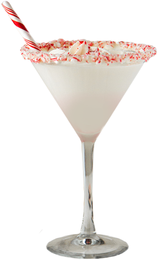 Candy Cane Martini Png Clipart (700x535), Png Download