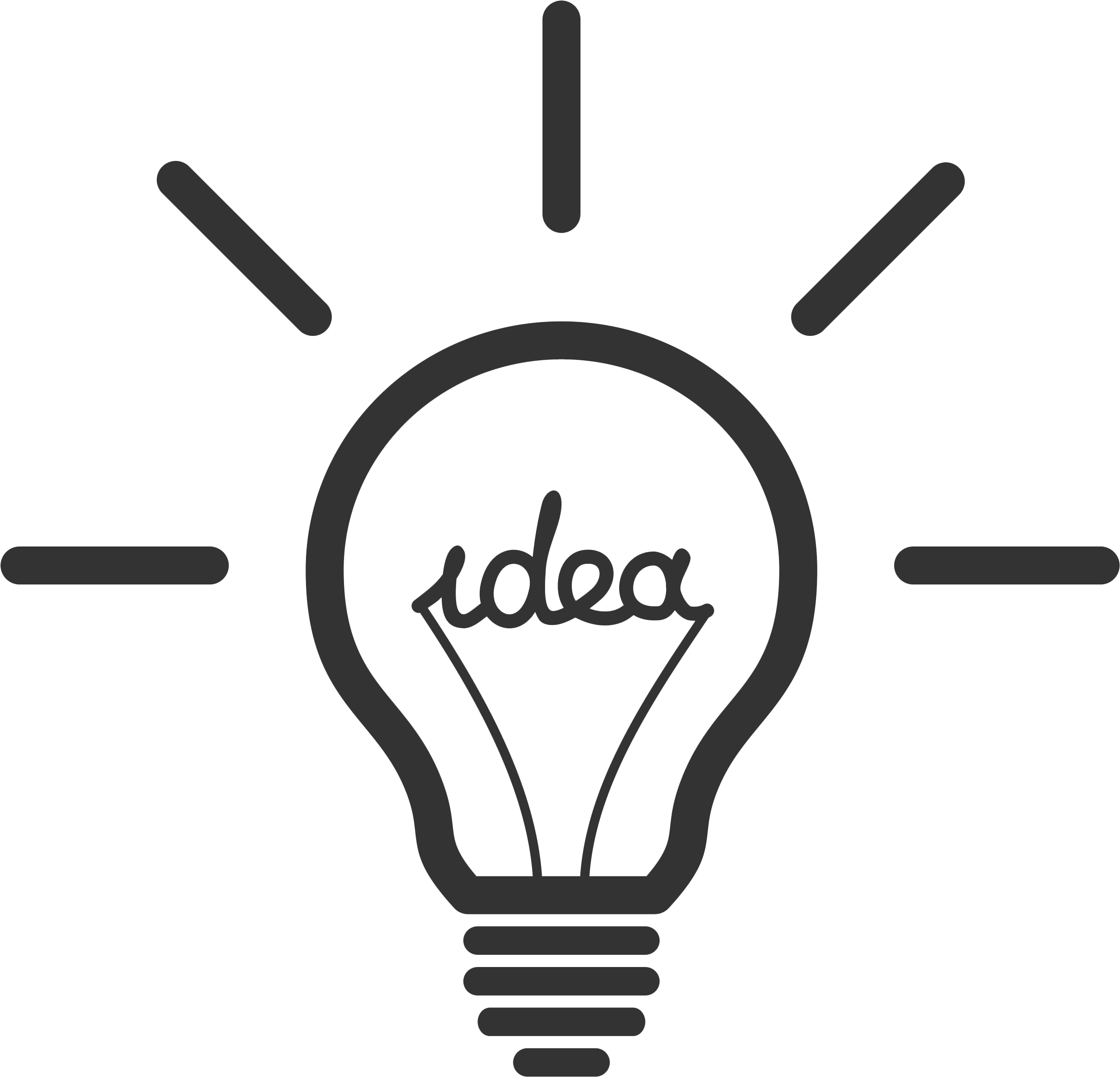 Lightbulb Idea Png - Light Bulb Transparent Background Clipart (2764x2696), Png Download