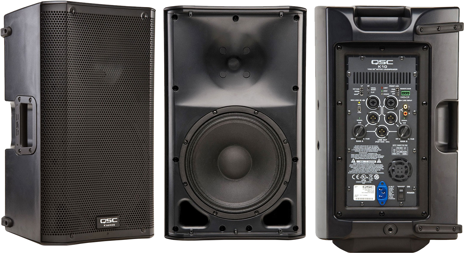 K10 Powered Speaker - K10 Qsc Clipart (1580x875), Png Download