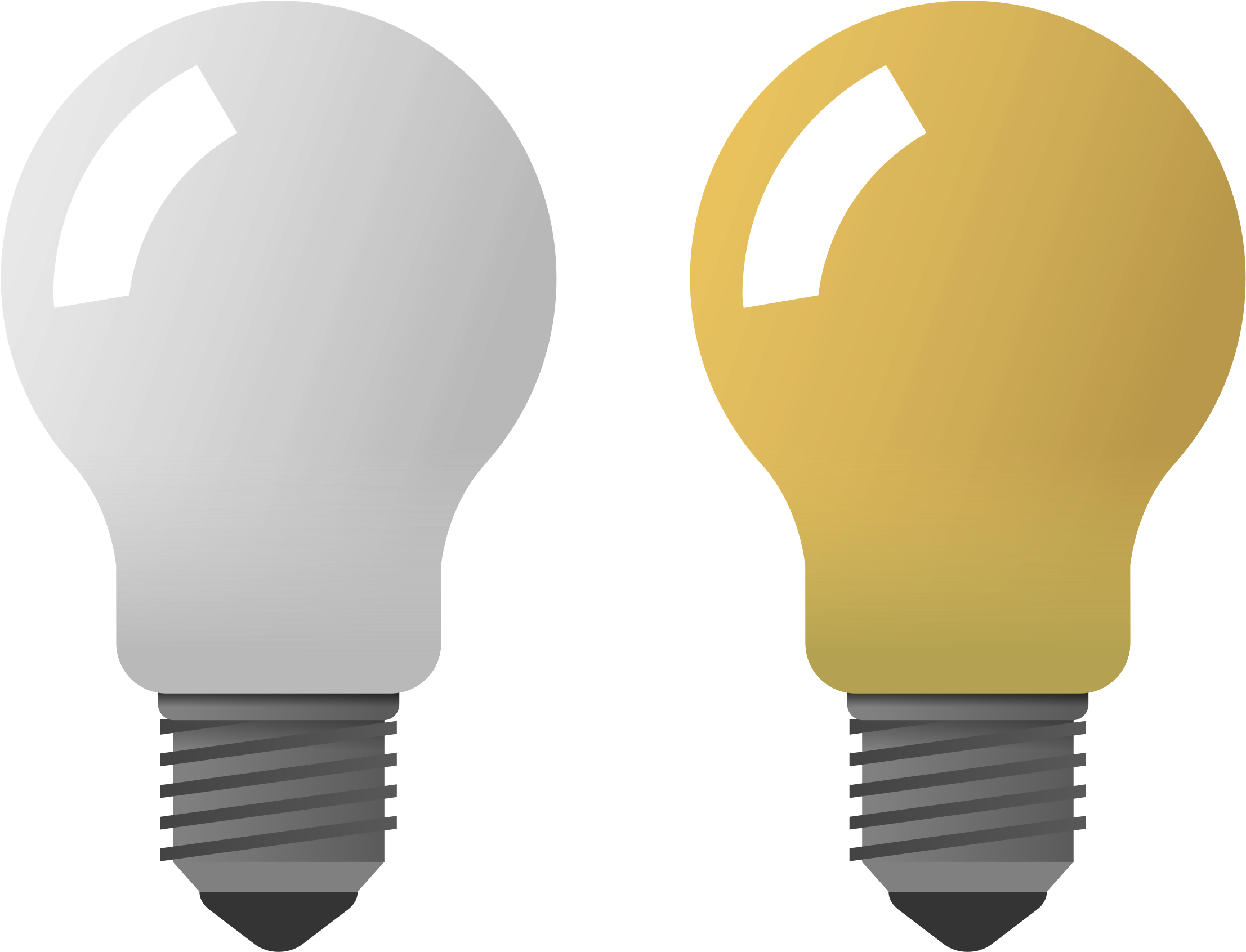 Light Bulb Transparent Picture - Light On Off Icons Clipart (2400x1812), Png Download