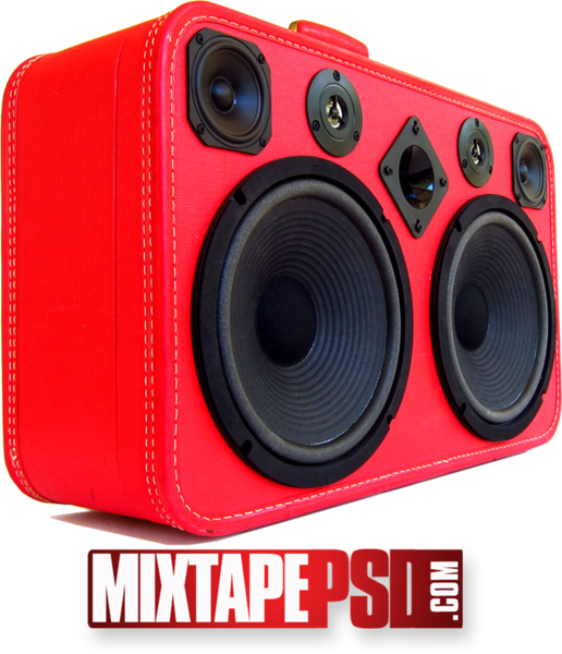 Red Speaker Png - Speaker Boombox Clipart (516x600), Png Download