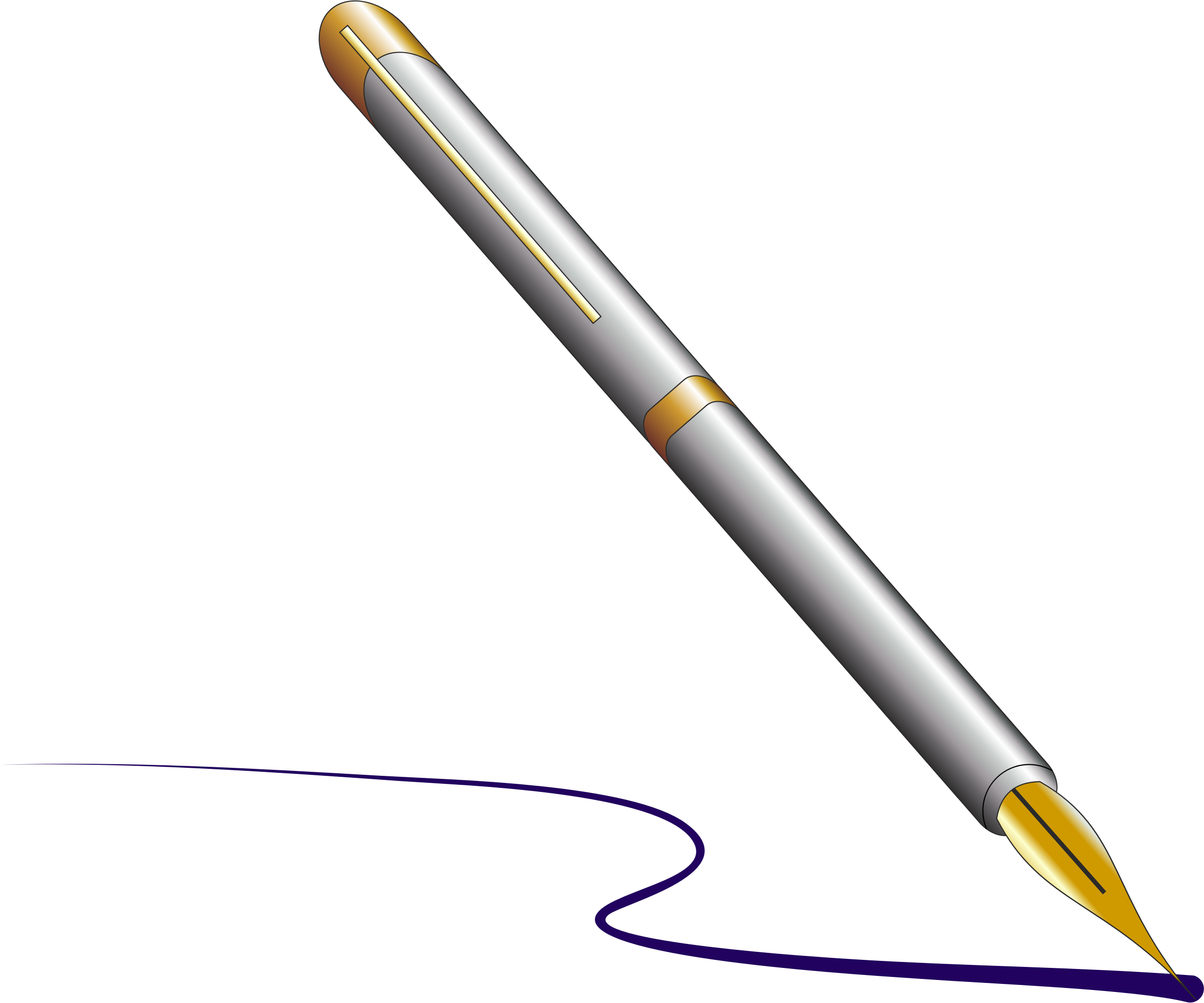 Pen Free Download Png - Pen On Paper Png Clipart (2400x2000), Png Download