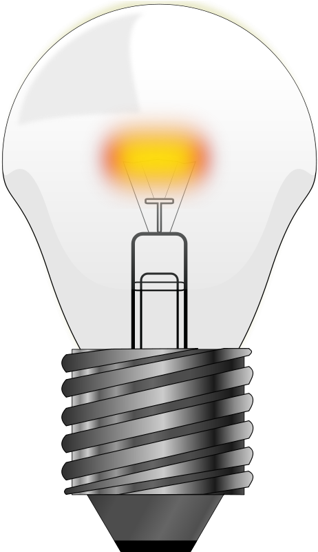 Light Bulb Animation Png , Png Download - Dim Light Bulb Clipart Transparent Png (462x801), Png Download