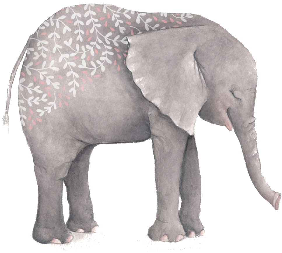 Hand Drawn Elephant Hd Png Clipart (967x869), Png Download